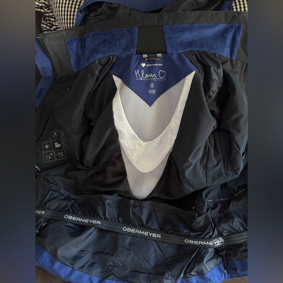 Obermeyer Kahina Hooded Full Zip Ski Jacket Women’s Size 8 Recco Winter $449 - Picture 9 of 16